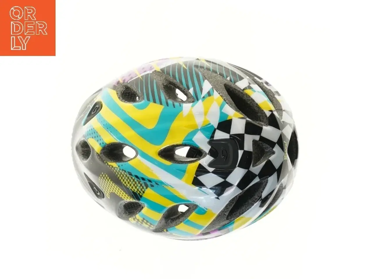 Billede 2 - Cykelhjelm med farvet mønster fra Giro (str. 50-54 cm)