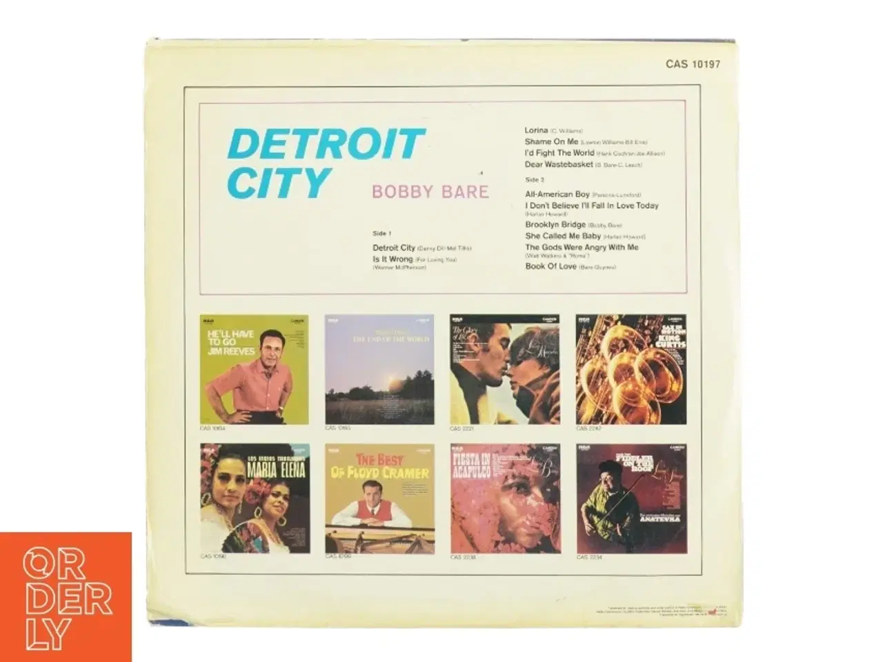 Billede 2 - Bobby Bare - Detroit City LP