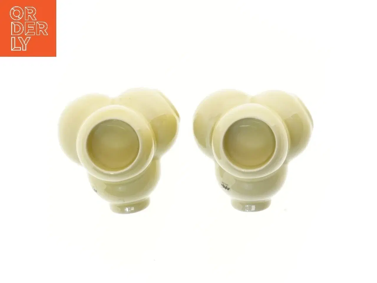 Billede 6 - Kähler vaser/lysesteger/fyrfadsstager. 3 i en fra Kähler (str. Ø 10 cm)