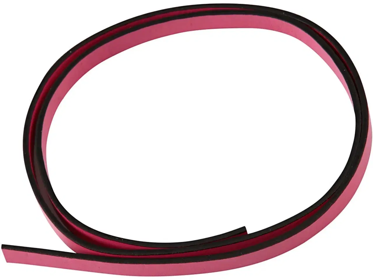 Billede 1 - Imiteret Læderbånd, B: 10 mm, tykkelse 3 mm, pink, 1m/ 1 pk.