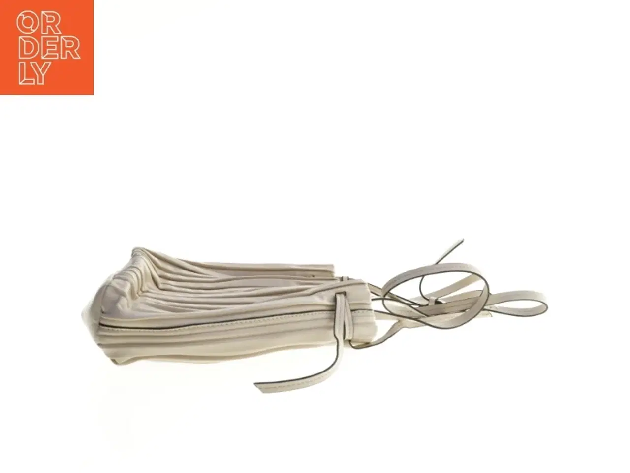 Billede 2 - Plisseret håndtaske i beige fra Zara (str. 28 x 26 cm)