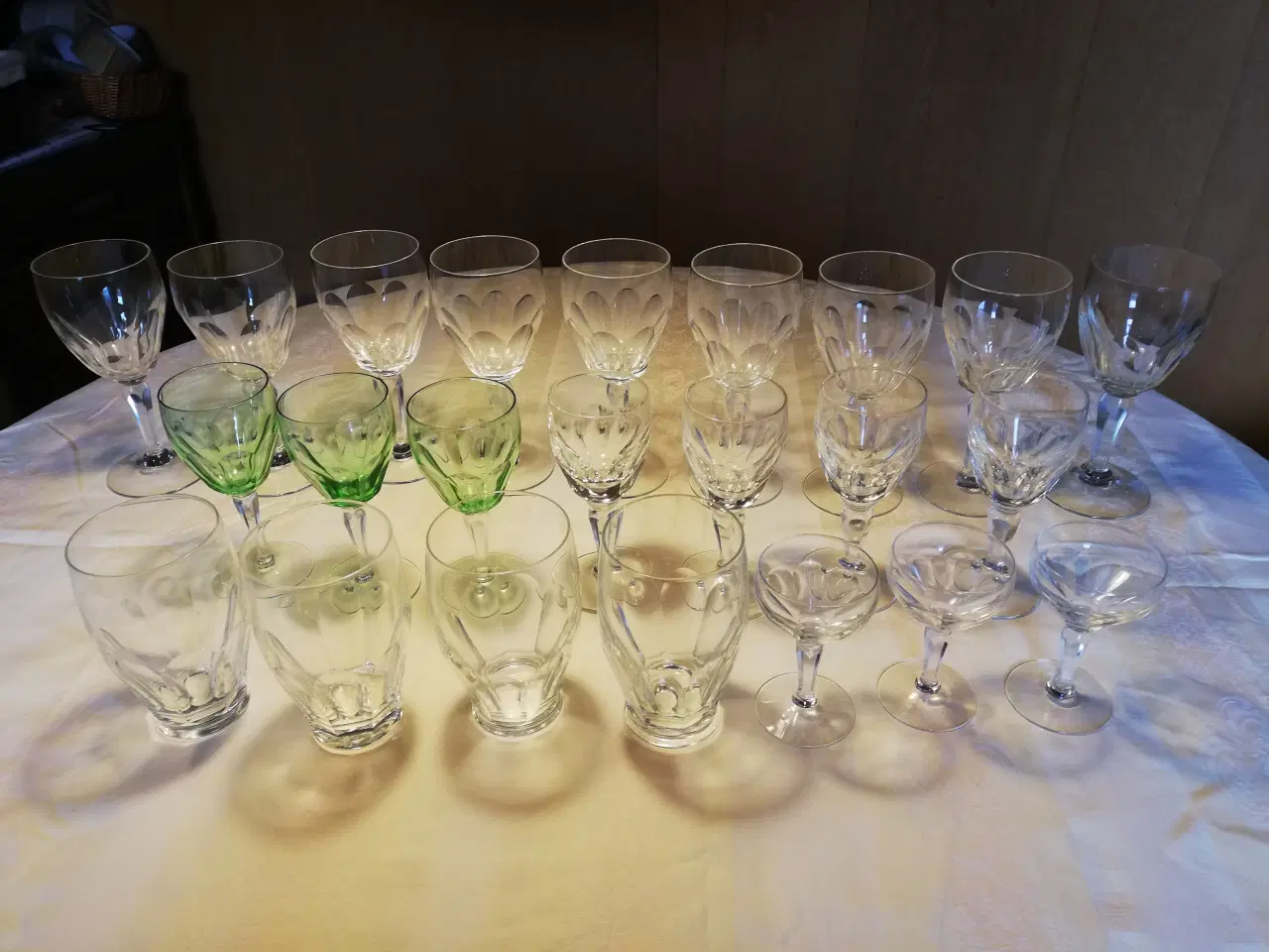 Billede 1 - Windsor glas med facetslibninger fra Kastrup 