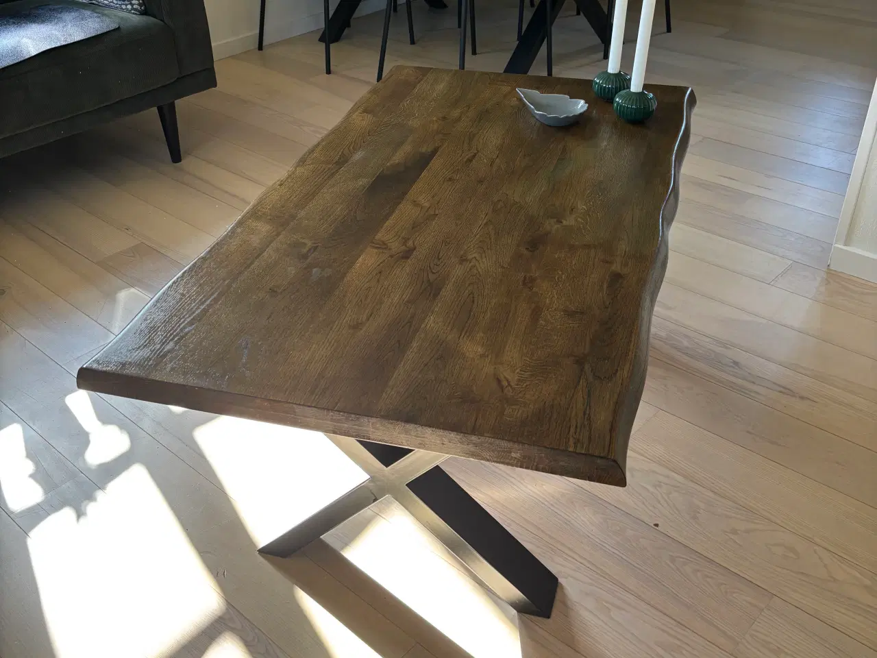 Billede 1 - Sofabord plankebord i røget eg