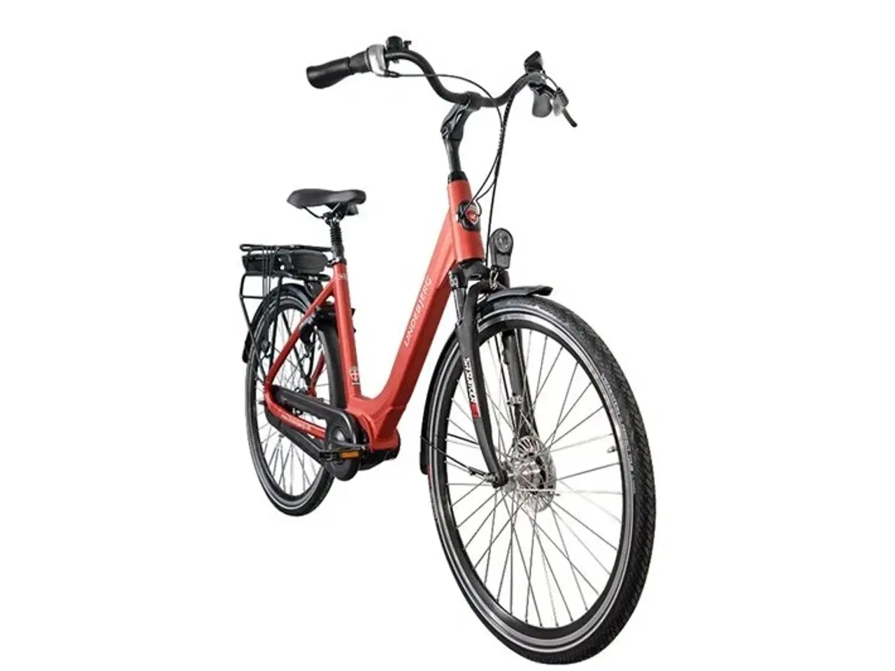 Billede 2 - Lindebjerg 28'' Elcykel Center Long Range - Mat rød