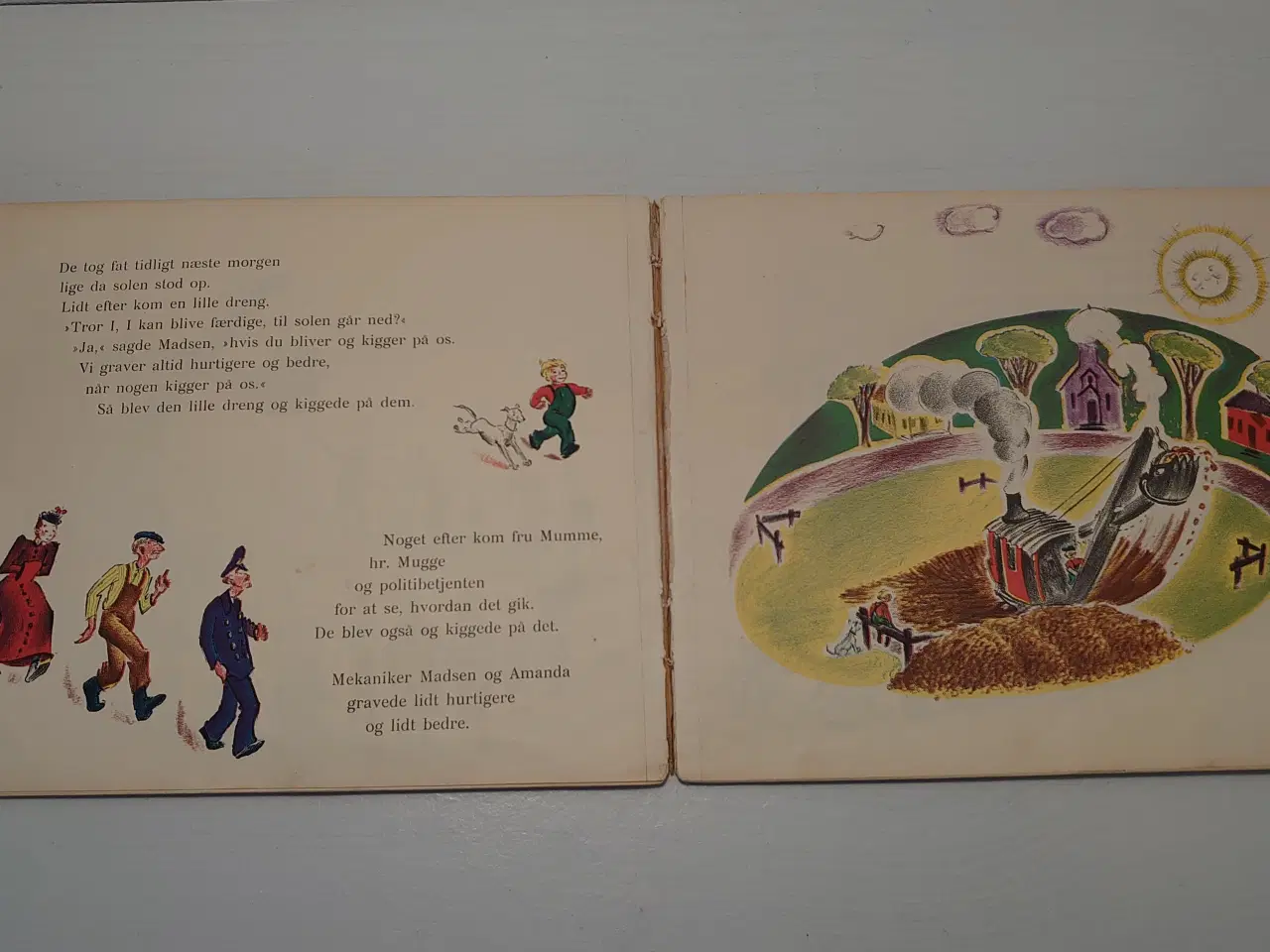 Billede 4 - Aage Børresen:Gravemaskinen Amanda.1. udg. 1939