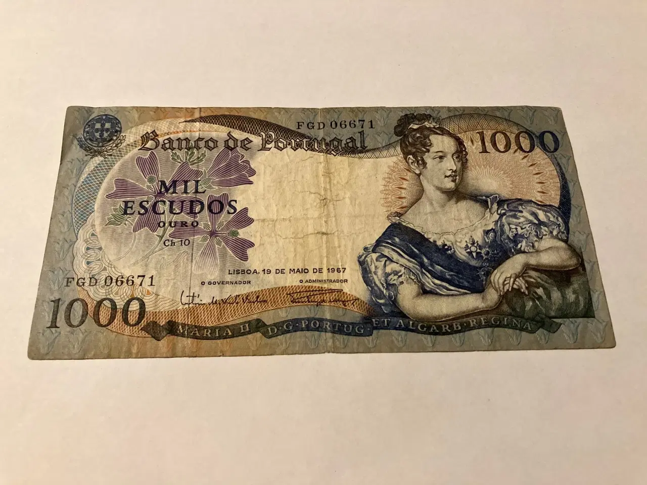 Billede 1 - 1000 Escudos Portugal 1967