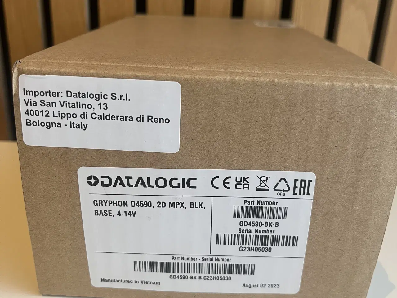 Billede 2 - Datalogic Gryphon GD4500 2D stregkodescanner sort