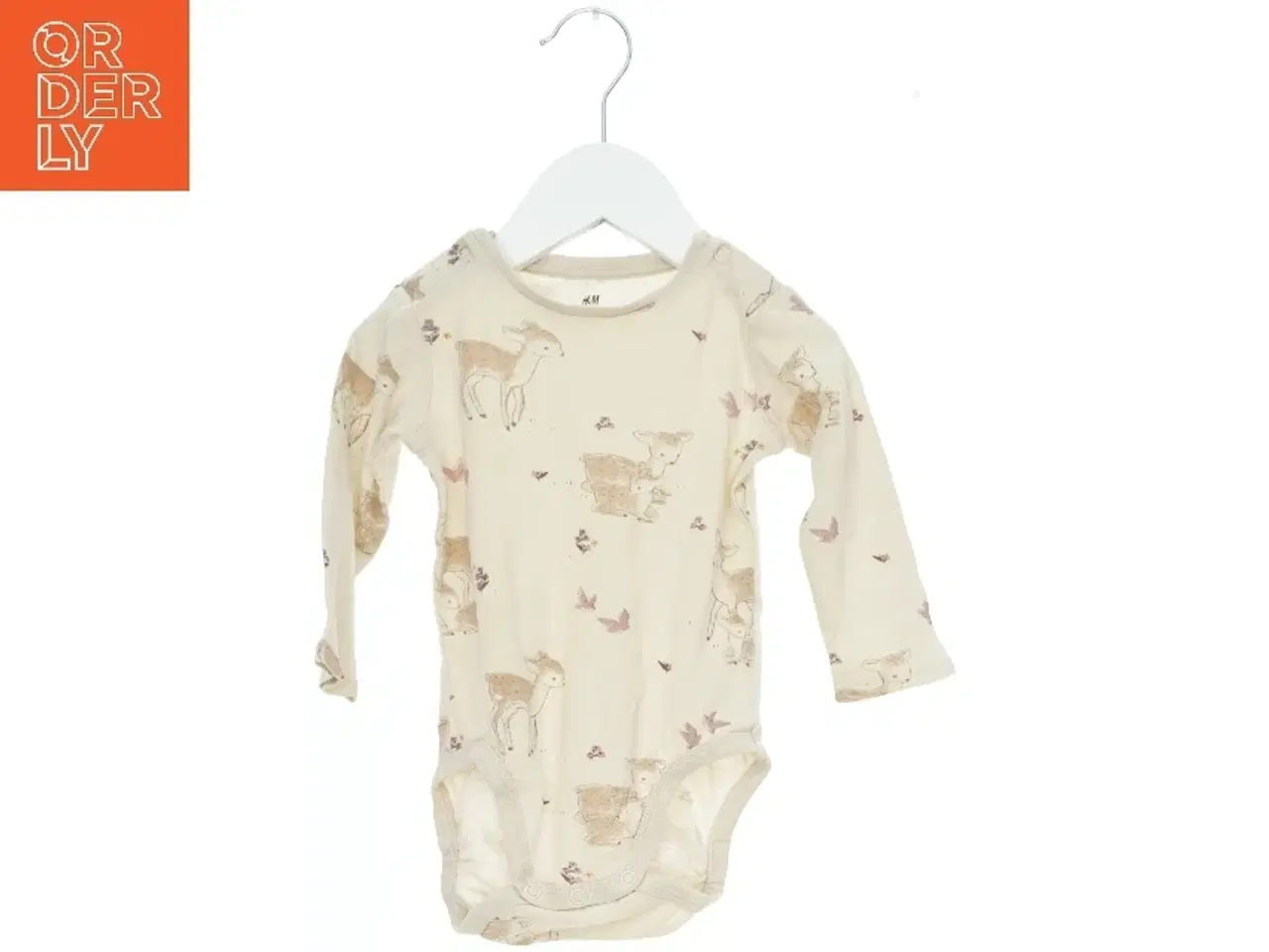 Billede 1 - Langærmet bodystocking med dyremotiv fra H&M (str. 74)