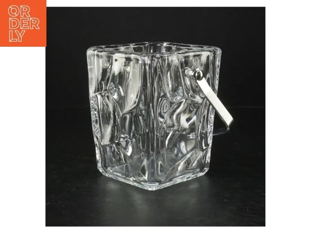 Billede 1 - Gennemsigtig glas isspand (str. H. 13 cm)