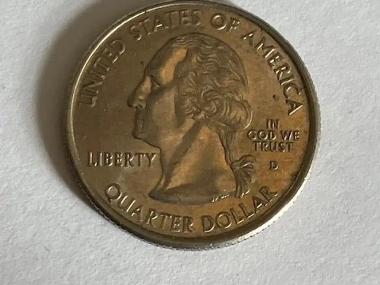 Billede 2 - Quarter Dollar 2001 Vermont USA