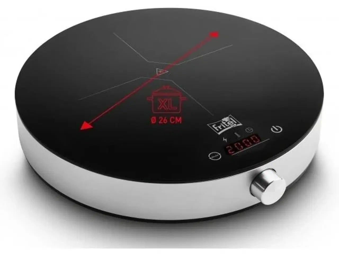 Billede 1 - Induktionskogeplade FRITEL Family IP 1266 – sølv/sort