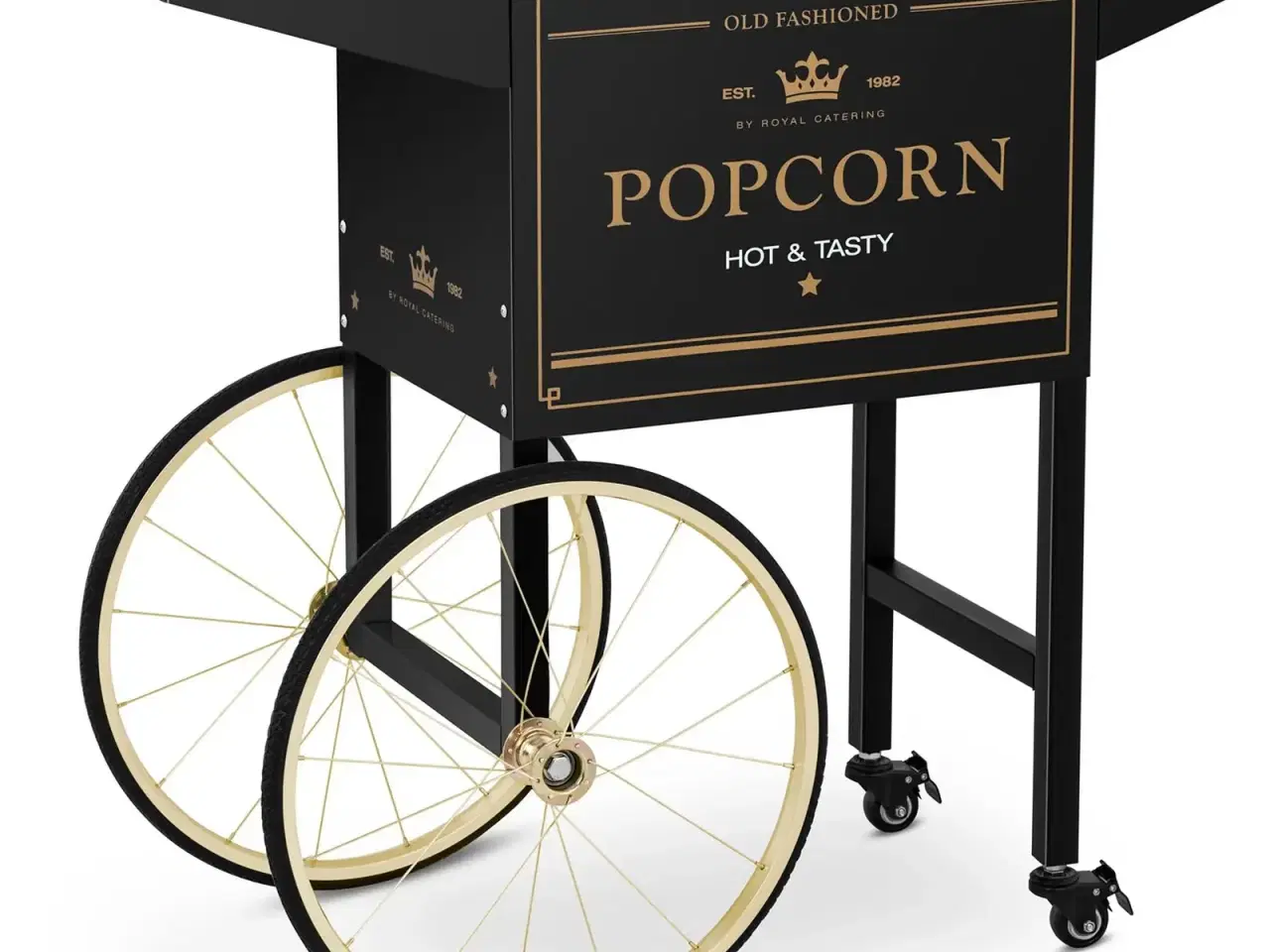 Billede 1 -  Vogn til popcornmaskine – sort og guld