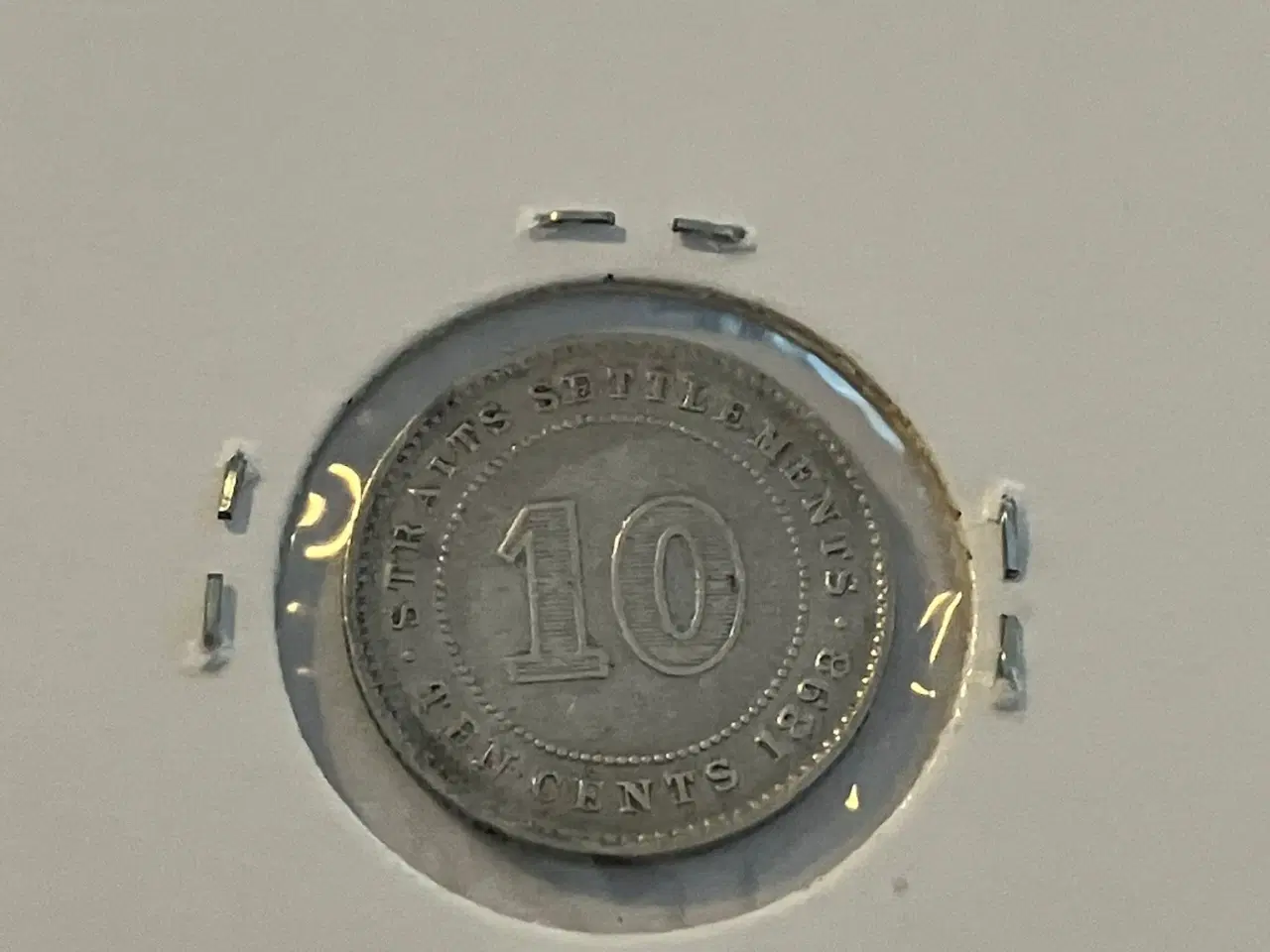 Billede 1 - 10 Cents 1898 Straits Settlements