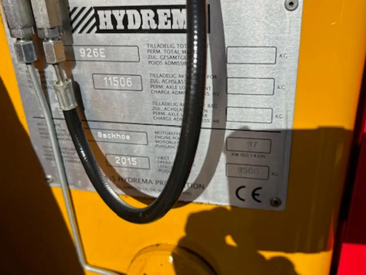 Billede 3 - Hydrema 926E ENCON ROTORTILT, CENTRALSMØRING, 220V ENVERTER