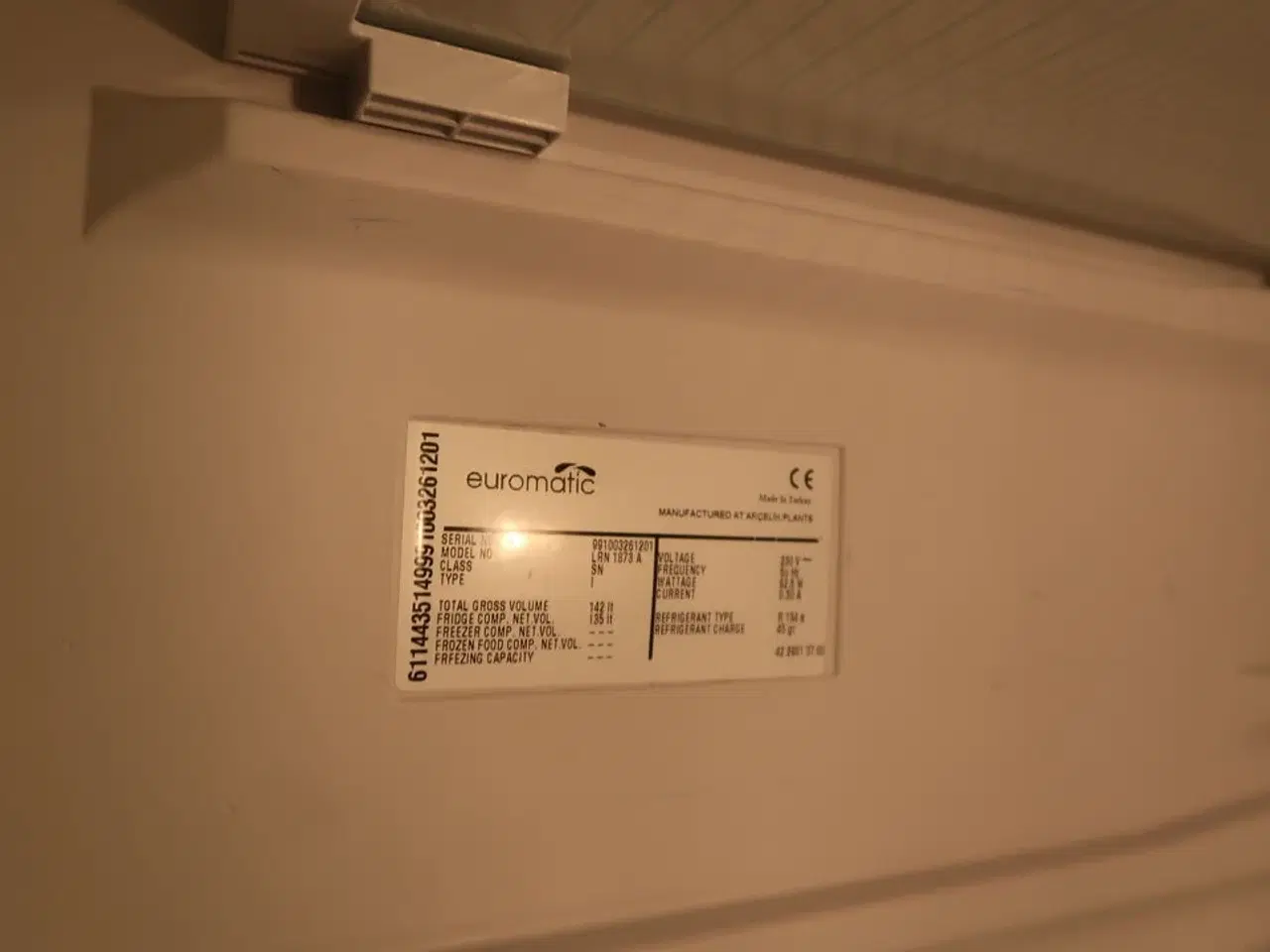 Billede 3 - Køleskab EUROMATIC