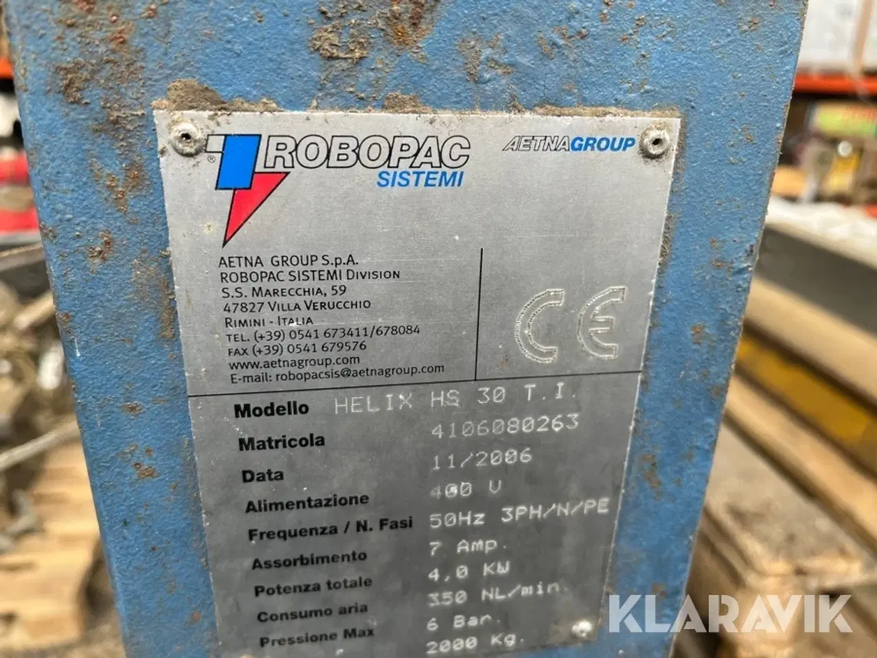 Billede 9 - Palle wrapper Robopac Sistemi HELIX HS 30 TI