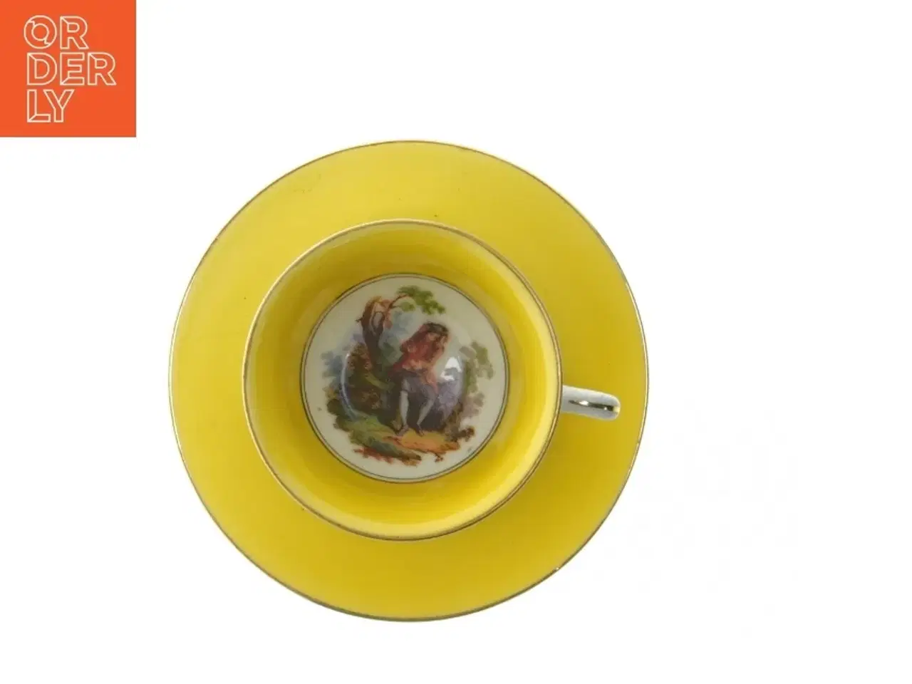 Billede 4 - Tekop med underkop (str. Kop. ø. 7 cm. tallerken. ø. elve cm)