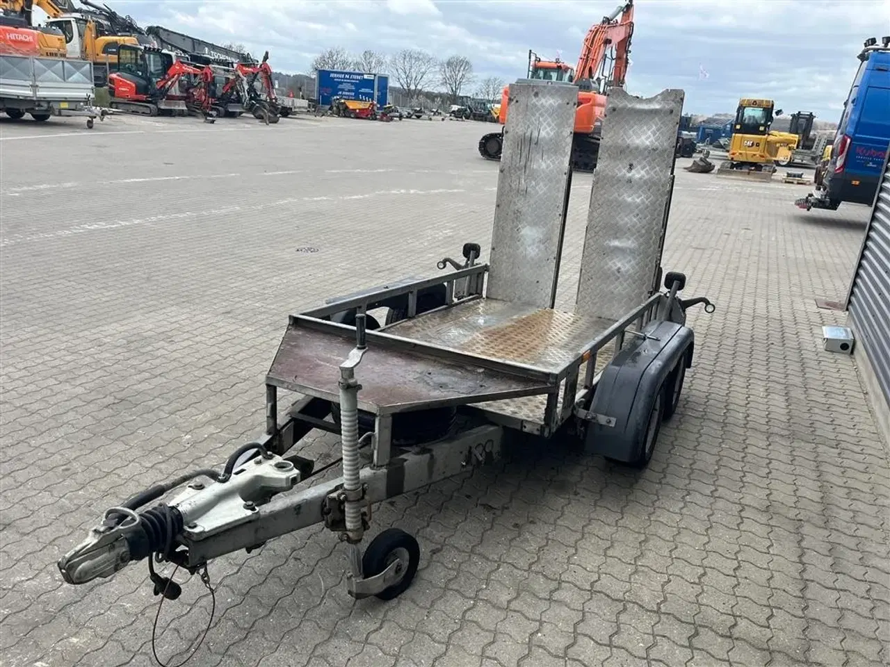 Billede 4 - Ifor Williams Model 4 lille maskintrailer med ramper.