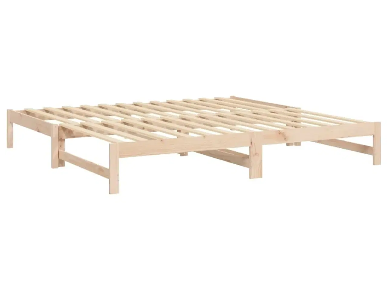 Billede 7 - Daybed med udtræk 2x(80x200) cm massivt fyrretræ