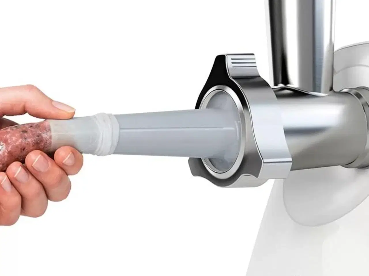 Billede 4 - Kødhakker Bosch MFW2520W – 1.500 W, rustfrit stål/hvid