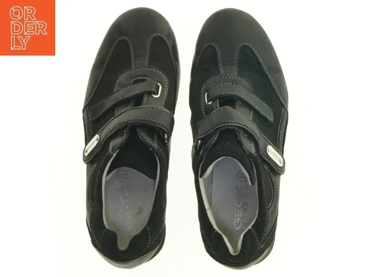 Billede 8 - Sorte lædersko med velcro fra Geox (str. 36,5)