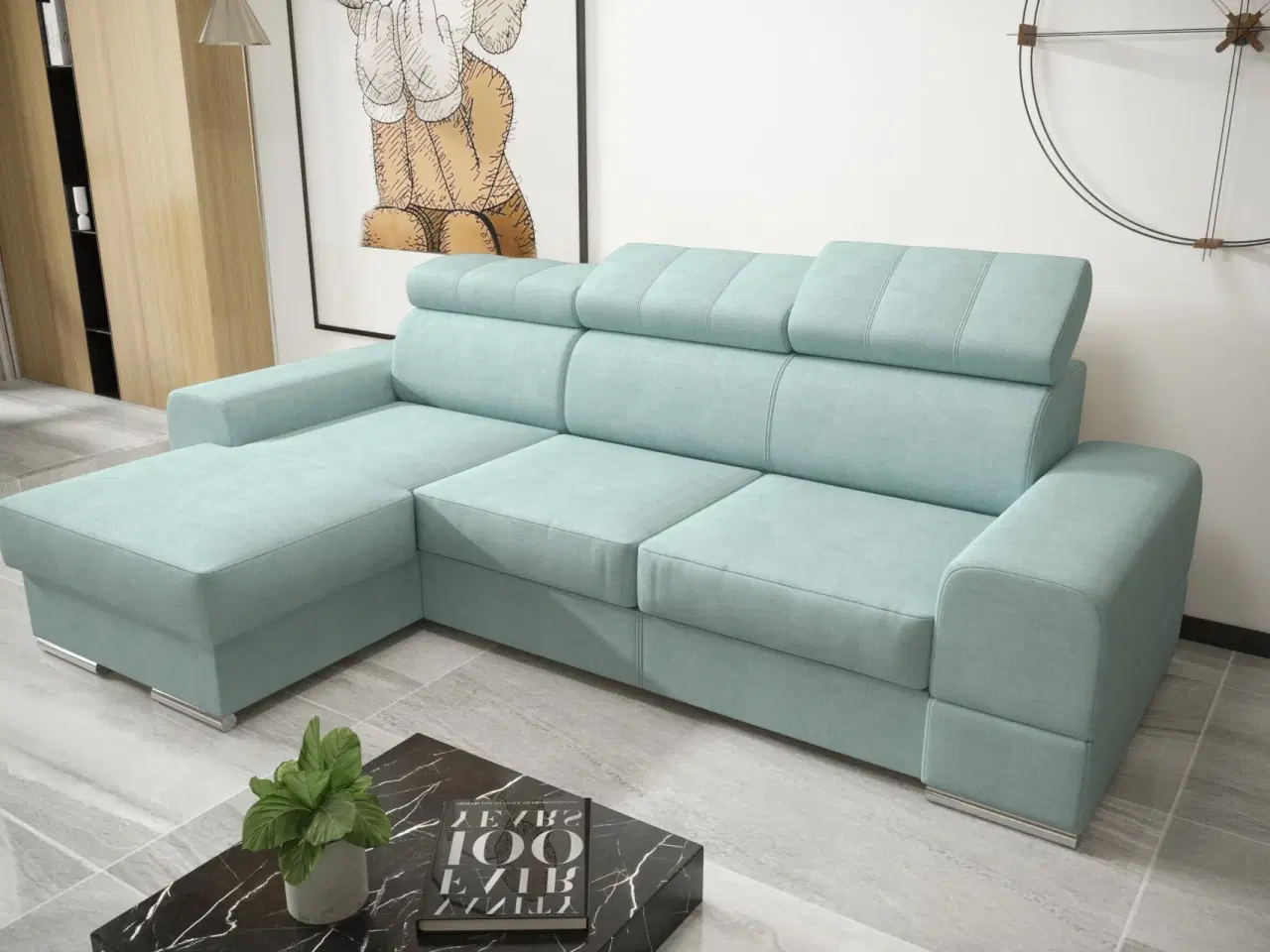 Billede 12 - ROYALS MINI HJØRNESOFA MED SOVEFUNKTION 260×160