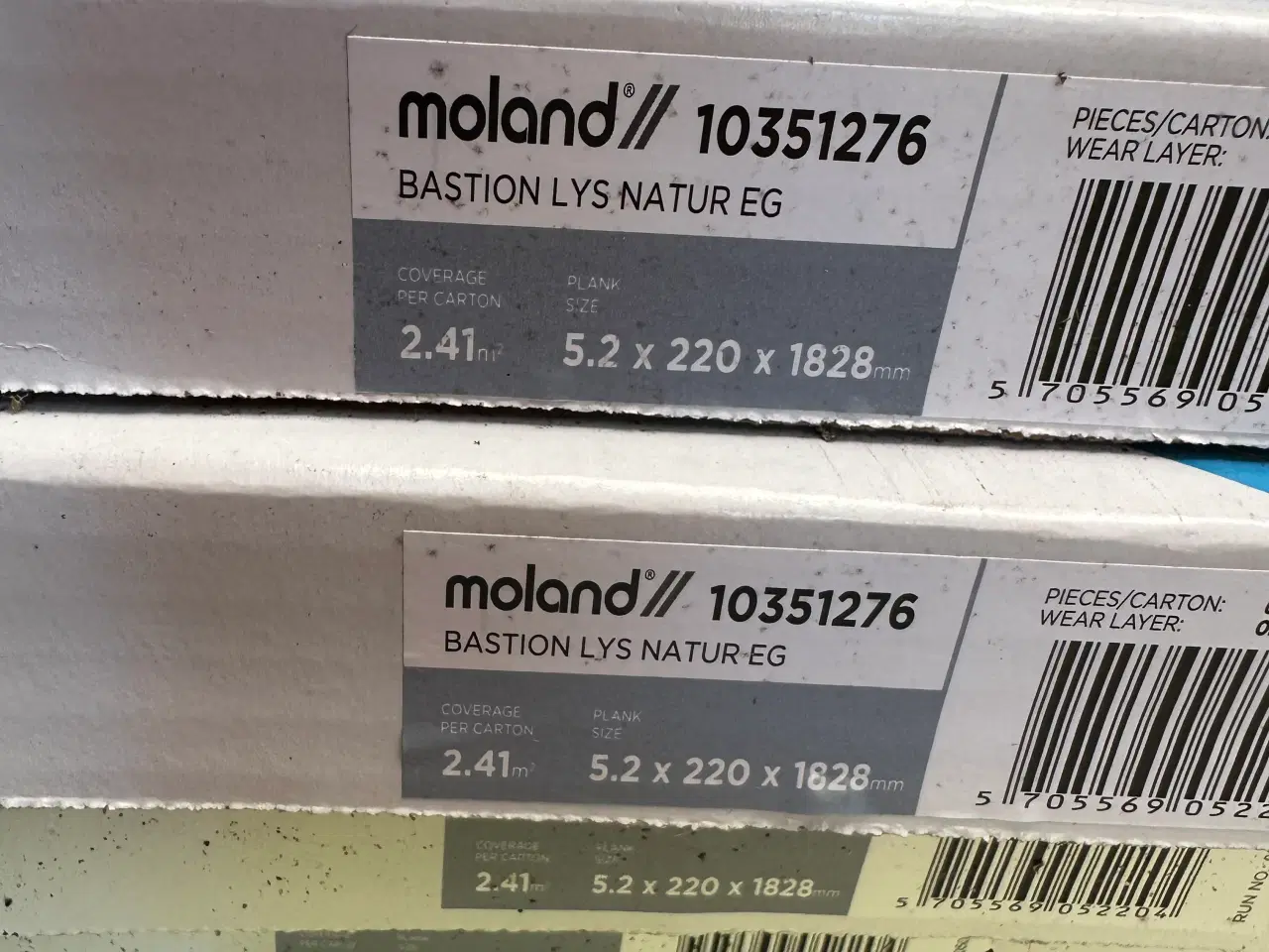 Billede 3 - 12 kvm Moland Bastion lys natur eg gulv