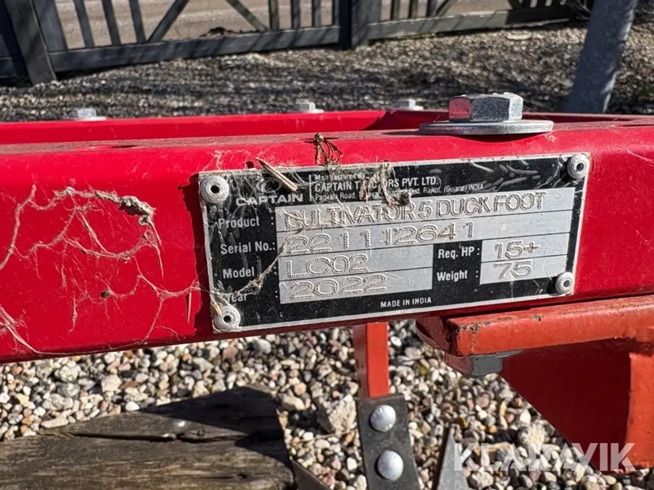 Billede 7 - Harve til minitraktor Captain LC02