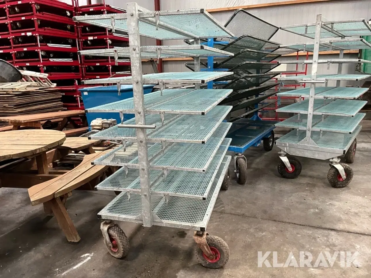 Billede 4 - Hyldevogne til minkskind 12 styk