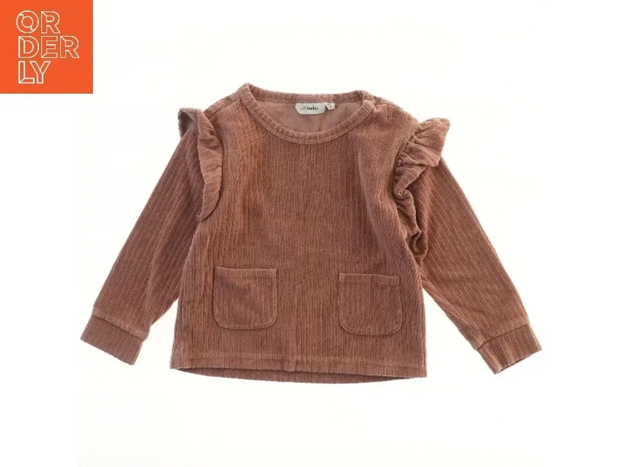 Billede 1 - Langærmet bluse med flæse fra Lil atelier (str. 98)