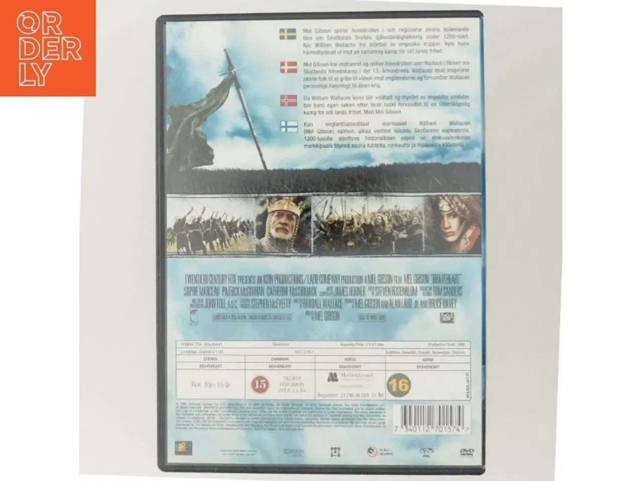 Billede 3 - Braveheart DVD
