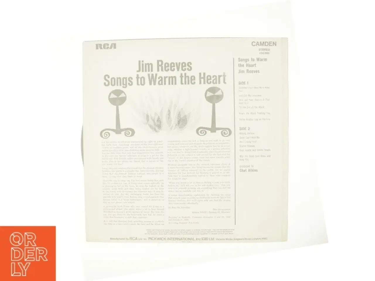 Billede 3 - songs to warm the heart af Jim Reeves