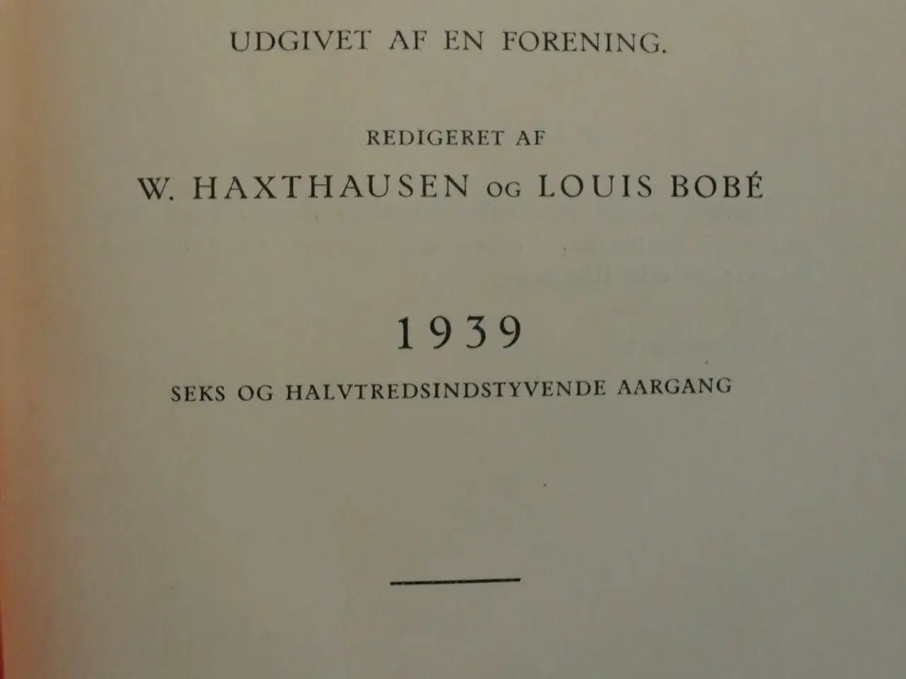 Billede 2 - danmarks adels aarbog 1939 56. aargang. , red. af 