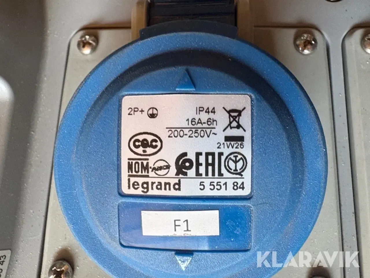 Billede 6 - Transportabel byggestrømstavle og strømfordeler Legrand