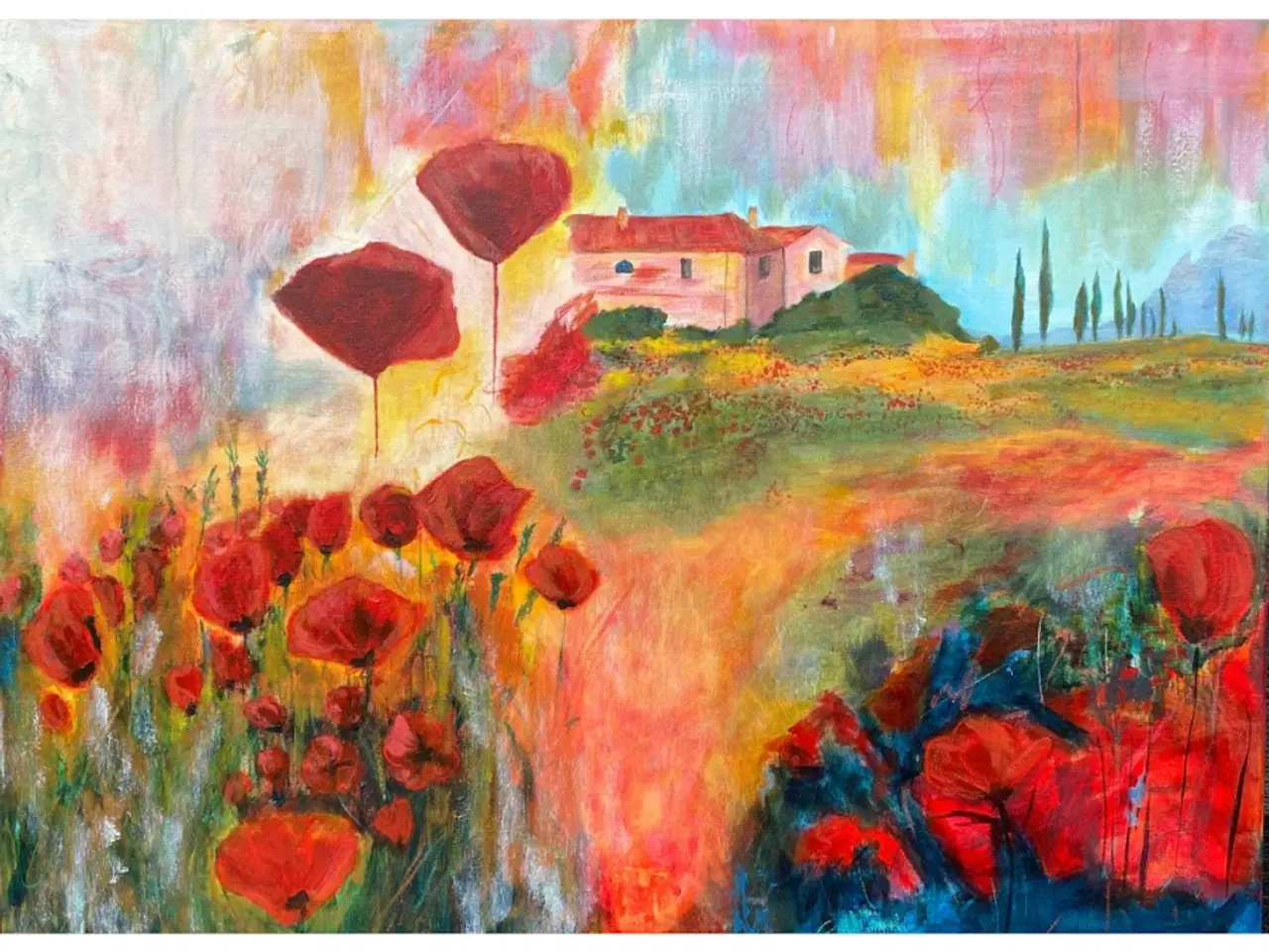 Billede 7 - Maleri original Toscana 60x80cm