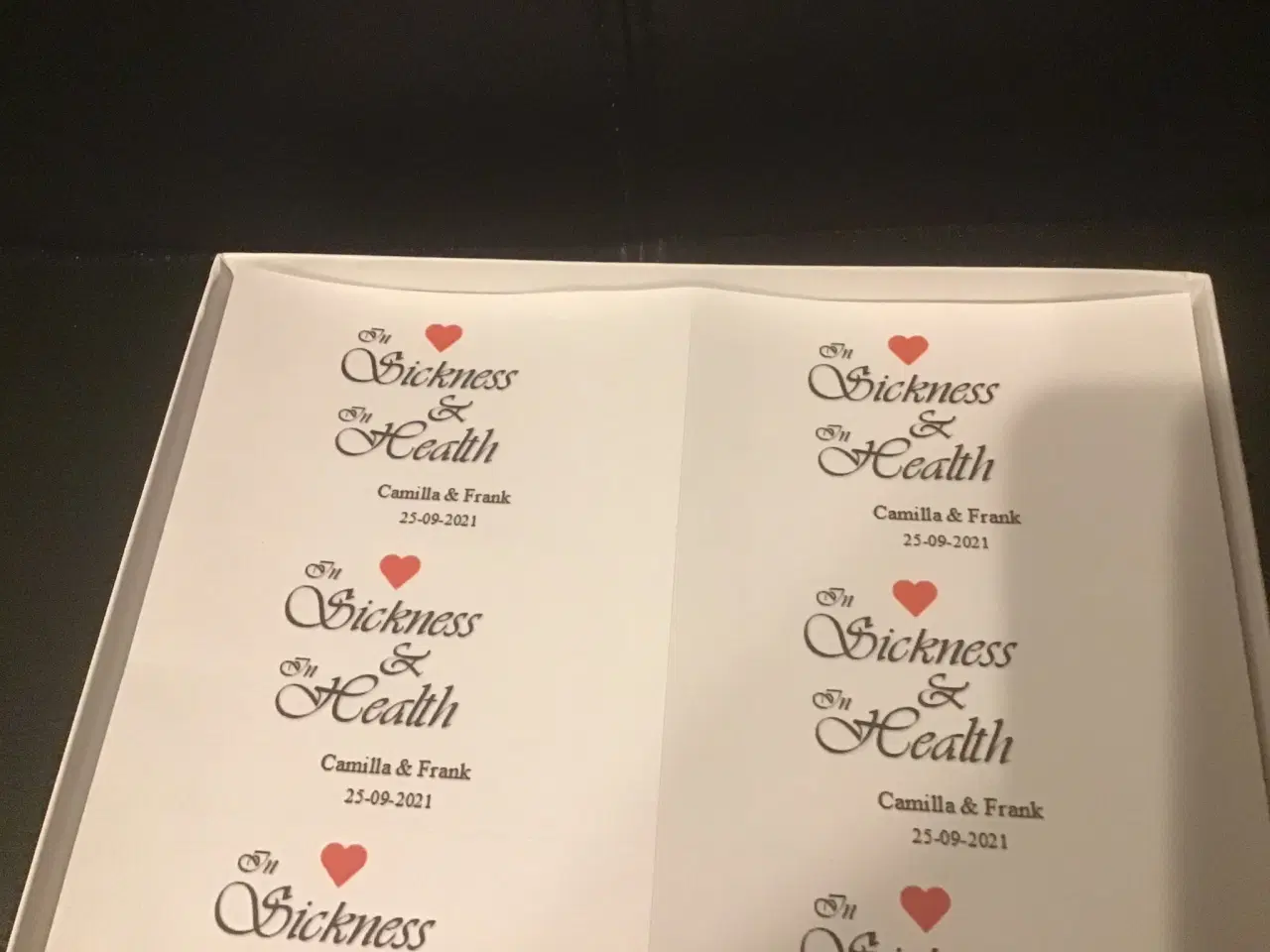 Billede 5 - Personlige labels til bryllup