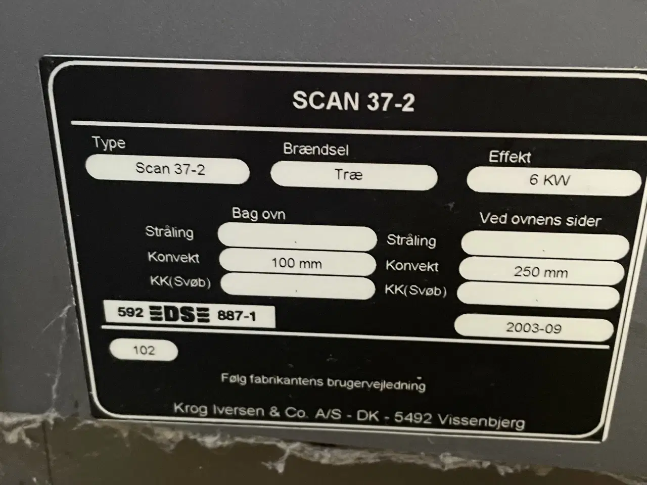 Billede 2 - Scan 37-2 brændeovn