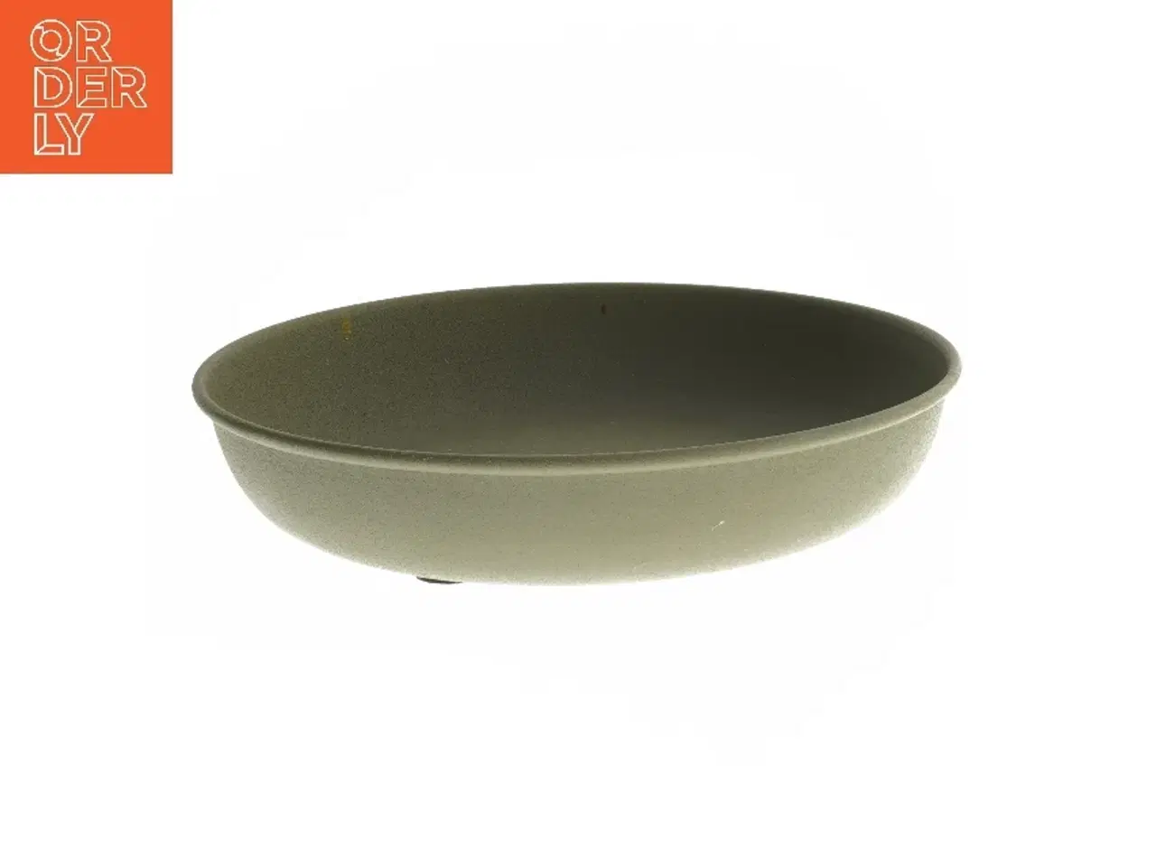 Billede 1 - Grøn skål, Ø 24x4,5 cm (str. Ø 24x4,5 cm)