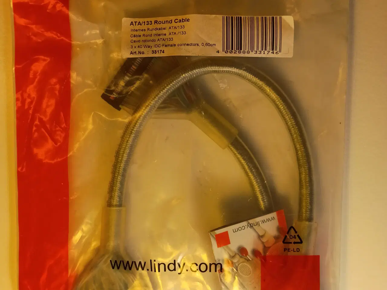 Billede 6 - Lindy ATA/133 Round Cable - ATA/IDE kabel til PC