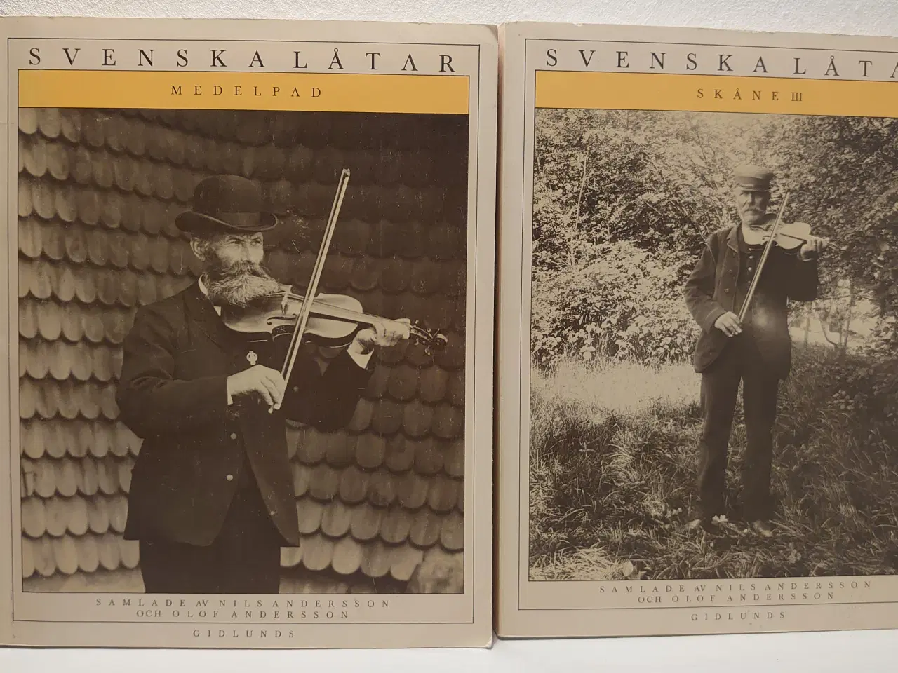 Billede 1 - 2 stk spillemands nodebøger fra Sverige. 