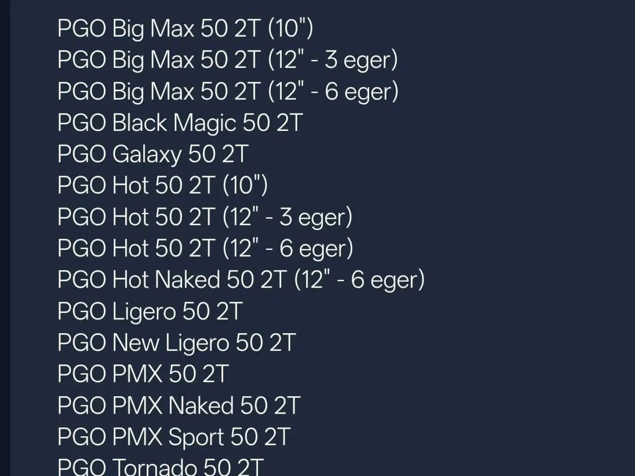 Billede 2 - PGO Hot 50/PMX/Ligero. Ny Benzinhane Vacuum 