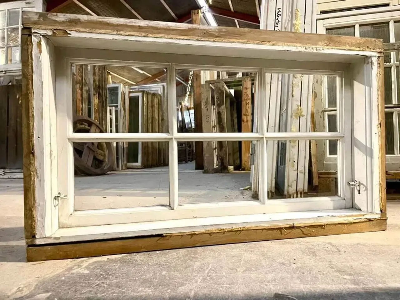 Billede 3 - Originalt, tophængt 6-ruders vindue m. karm