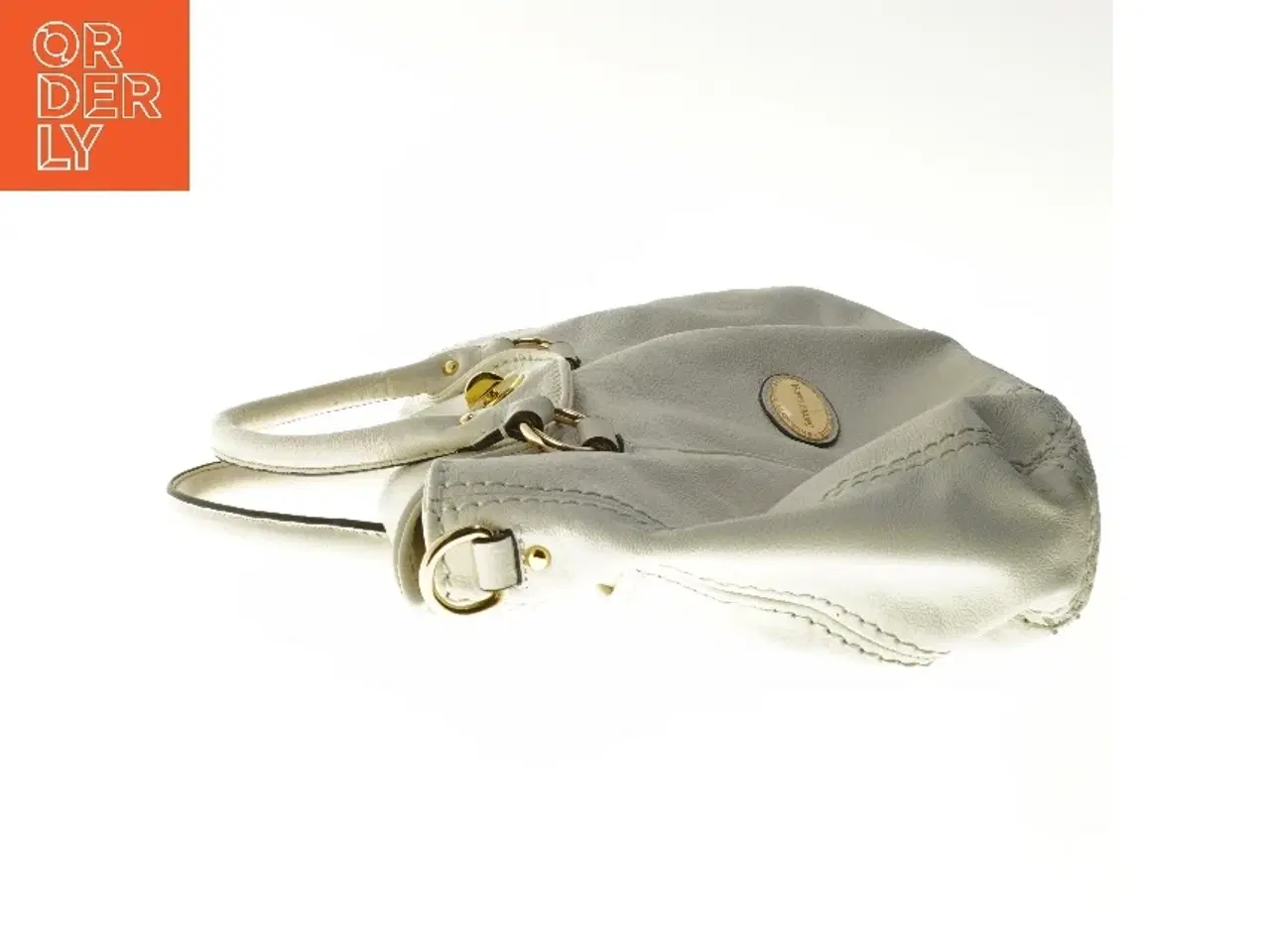 Billede 3 - Hvid lædertaske fra Smith & Canova (str. 45x30 cm)