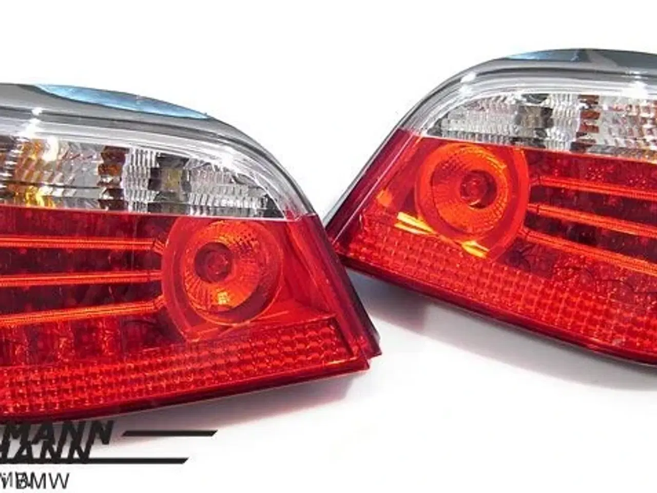 Billede 1 - Baglygter facelift rød/hvide LED-teknik (dog ikke i blinket) C50356 BMW E60