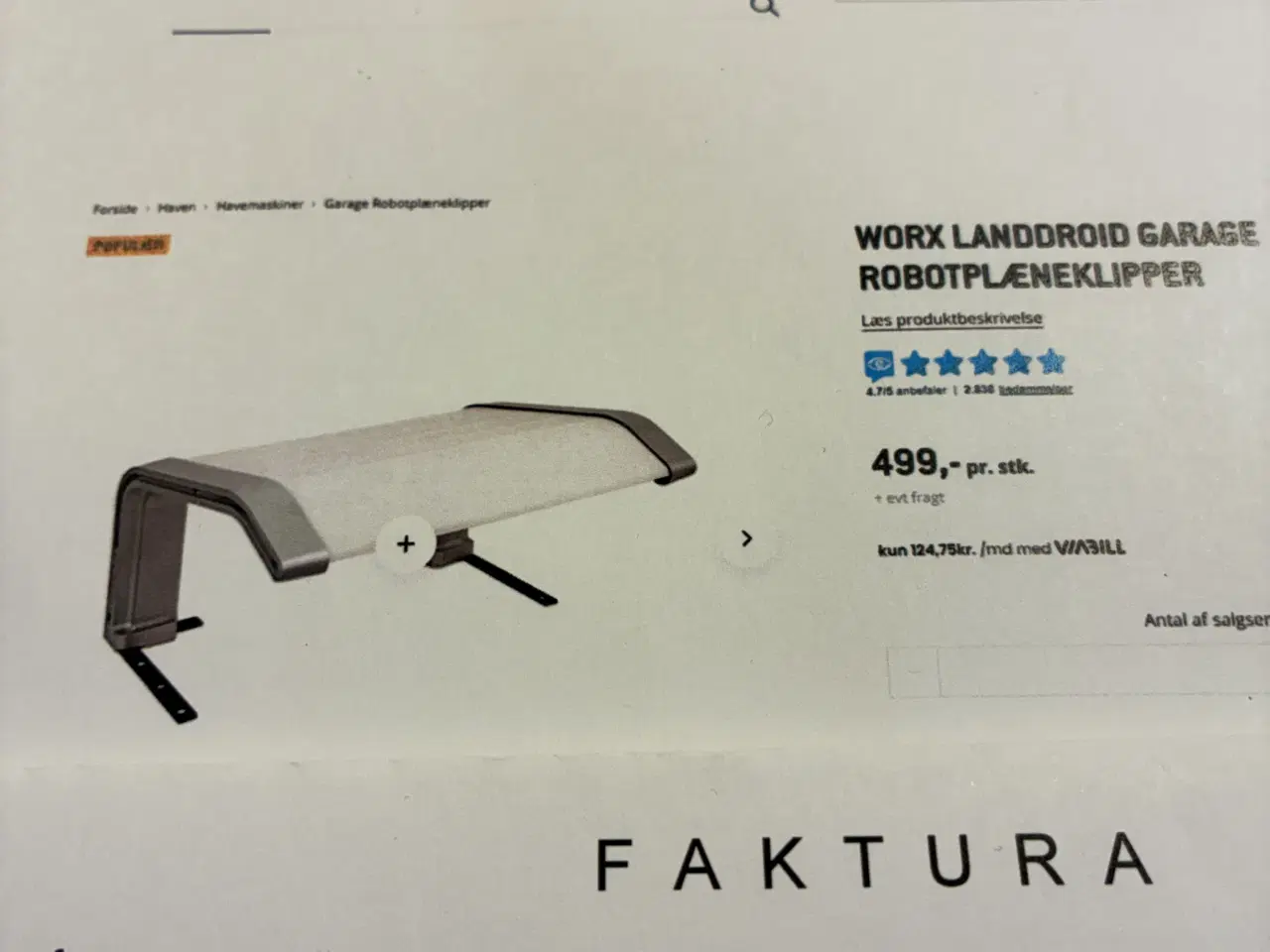 Billede 7 - Ny Worx robot m. garage SPAR 1700 kr
