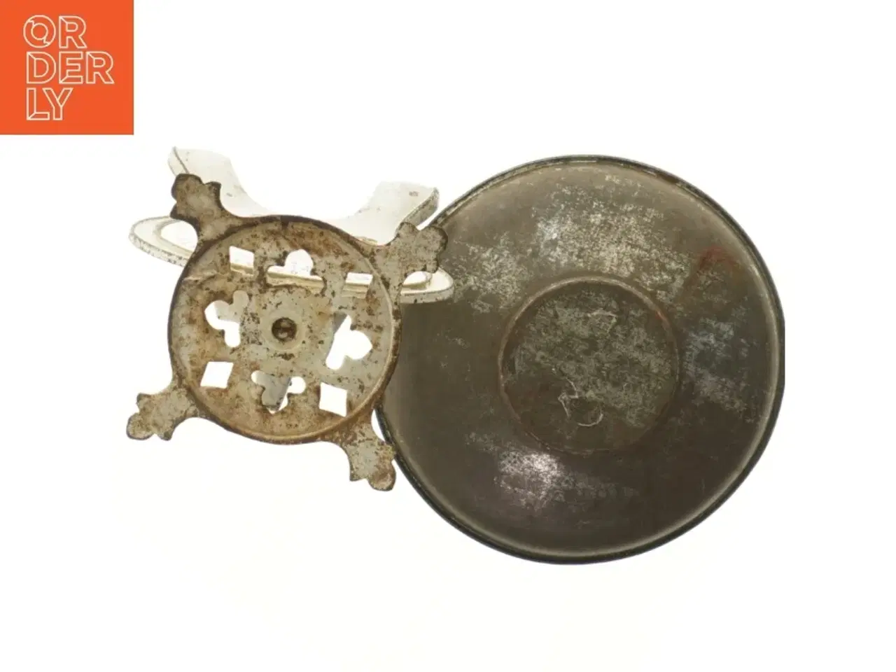 Billede 6 - Antik køkkenvægt (str. Ø 22,5 cm længde 28,5 cm)