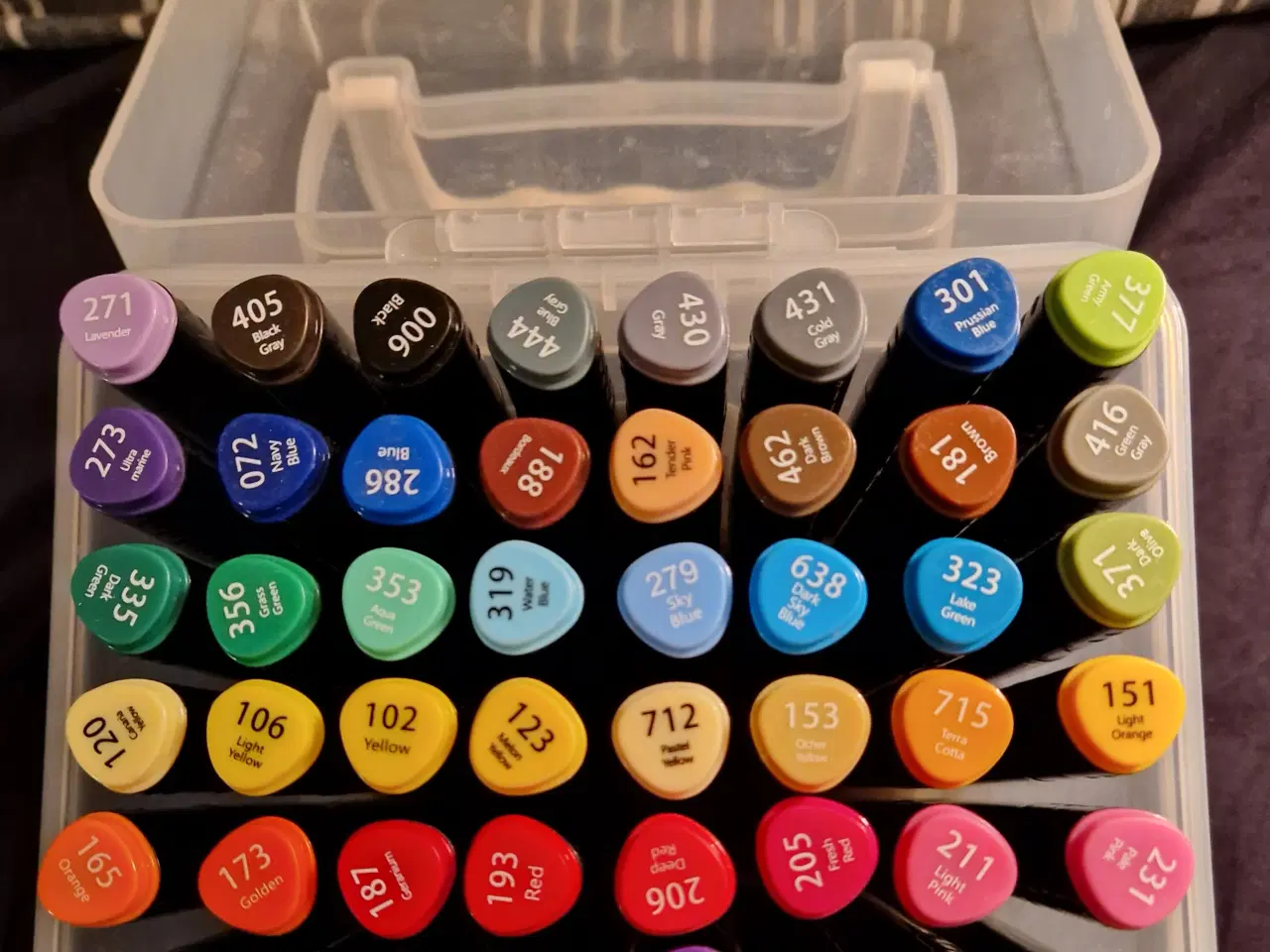 Billede 3 - Twin Markers Alkoholbaserede tuscher 48 stk