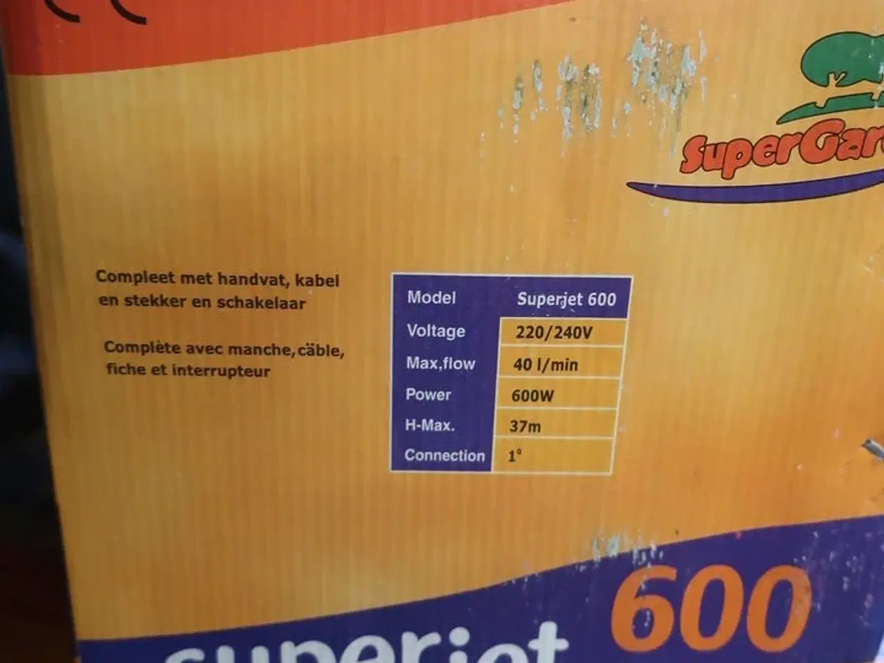 Billede 2 - Havepumpe SUPERGAREN super jet 600