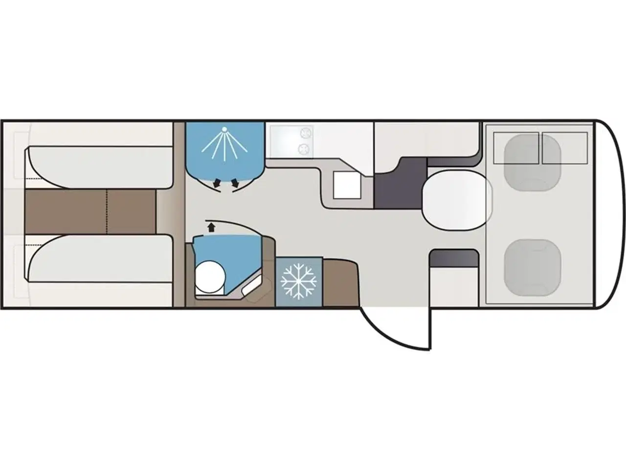 Billede 2 - 2025 - Kabe Imperial R i810 LGB    Nyhed KABE Ri810 LQB – træk tungt med tvillinghjul model  2025 kan forudbestilles hos Camping-Specialisten Silkeborg