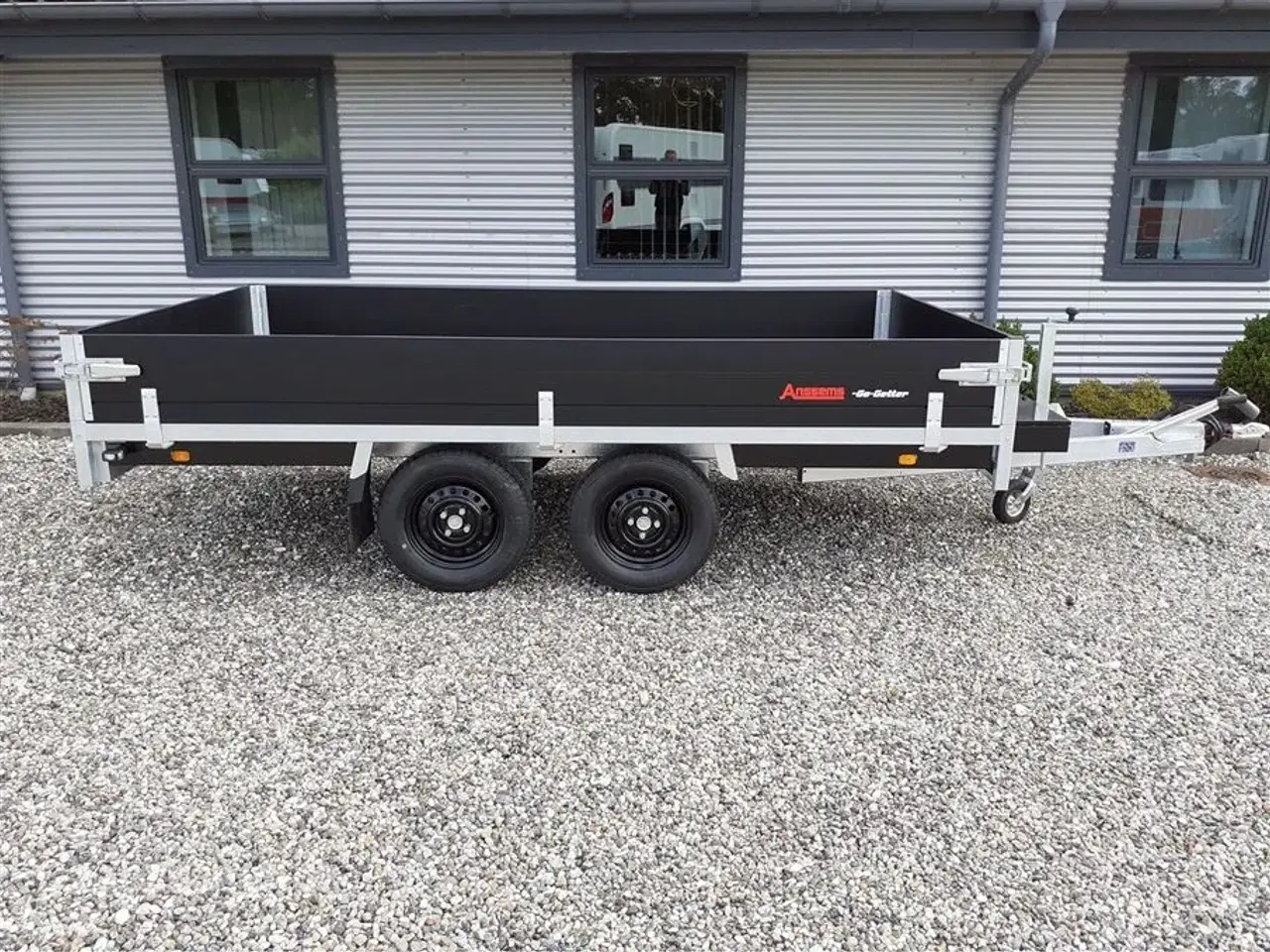 Billede 2 - 0 - Anssems PSX-S 2000-325 GO GETTER   markedets Fedeste trailer med aluminiums sider i matsort.